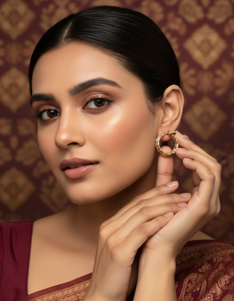 Elegant Gold Hoop Earrings