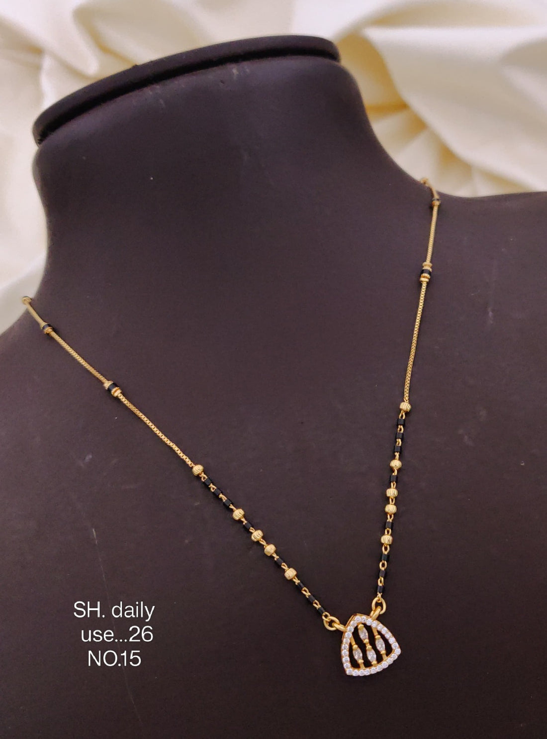 Elegant Gold Plated Mangalsutra Necklace