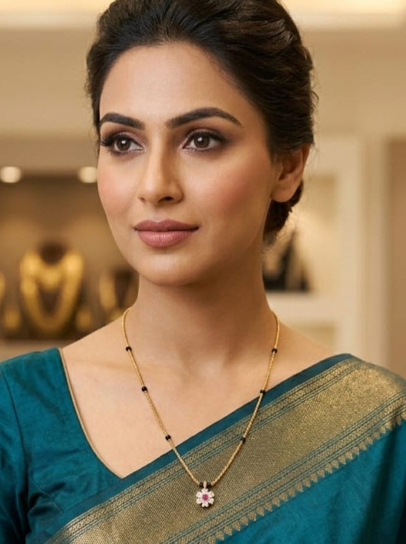 Flower design mangalsutra