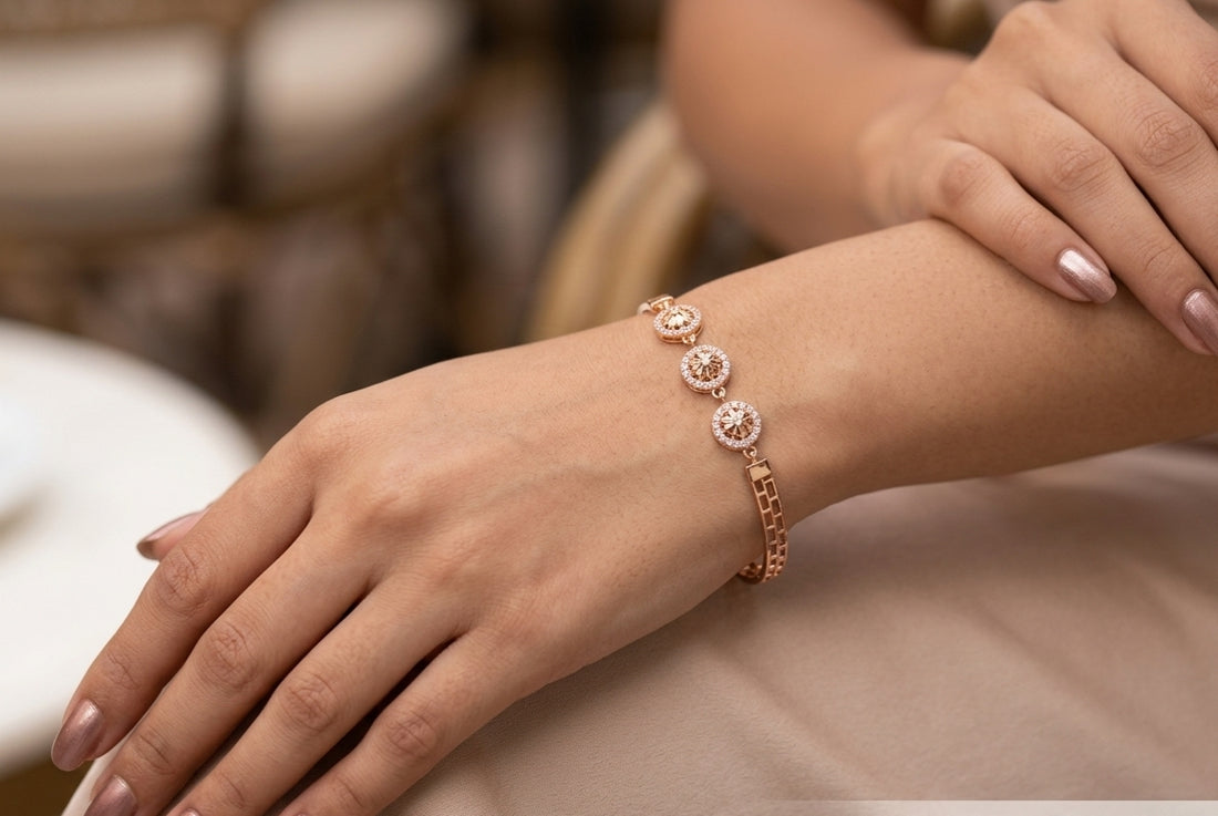 Round diamond bracelet