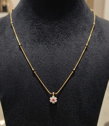 Flower design mangalsutra