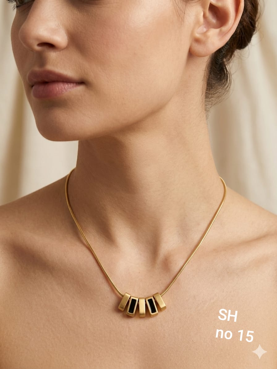 Golden chain pendant