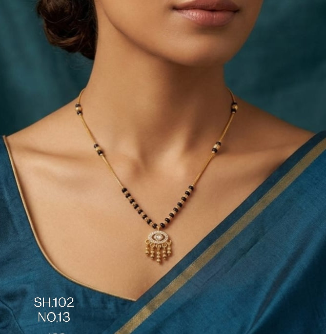 Eye design mangalsutra